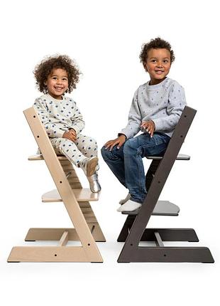 Stokke tripp trapp стільчик для годування, багатофункціональний регулюючий стілець-трансформер (від народження до 136 кг) • натуральний (100101)