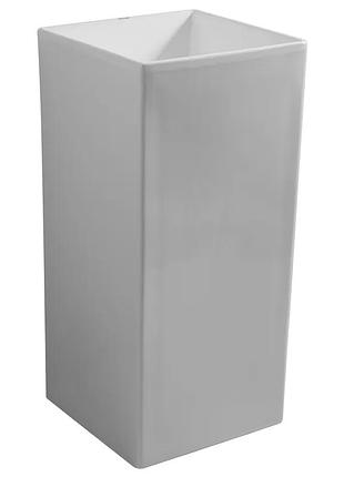 Раковина моноблок mixxus premium quadro-1101 410х410х850mm (mp6574)