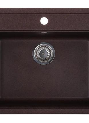 Мийка кухонна zerix zs-5751s-12 коричнева (zx4600)