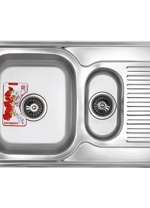 Мийка кухонна zerix z7850a-08-180md armonia (micro decor) (zs0577)