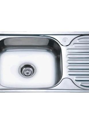 Мийка кухонна zerix z6642-08-180d (decor) (zx1601)