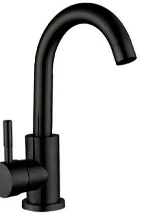 Смеситель для умывальника mixxus sus-011-b black с нерж. стали sus304 (цвет. черный) (mi6045)