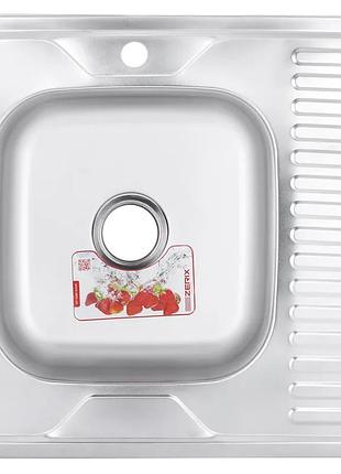 Мийка кухонна zerix z6060l-04-160e (satin) (zm0567)