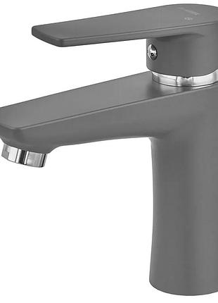 Смеситель для умывальника plamix oscar-001 graphite (без подвода) (колир графит) (pm6097)