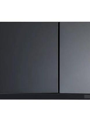Панель смыва koer kt-0610-05 240x160x32mm пластиковая, кнопка квадратная (цвет черный матовый) (kr6136)