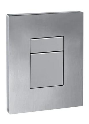 Панель змиву koer kt-0607-02 157x198x10mm пластикова, кнопка квадратна (ss color) (kr6239)