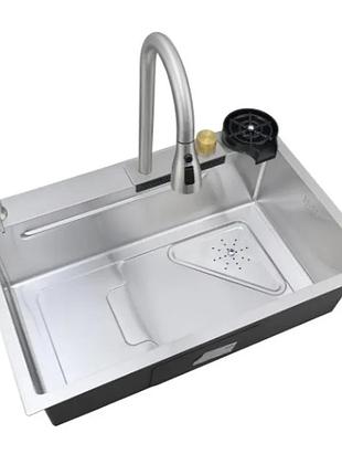 Мойка mixxus premium mh7246-set-01.sus304 со встроенным смесителем (mx1697)