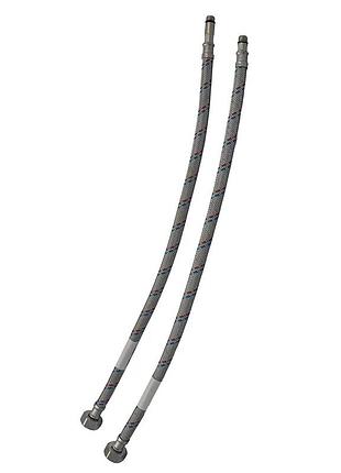 Гнучкі шланги для змішувача гайка 1/2'' - штуцер m10 (50 см) 2 шт zerix (zx1573)