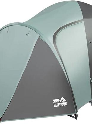 Палатка skif outdoor bakota 3, 120+210x210x130 cm (3-х местная) ц:green