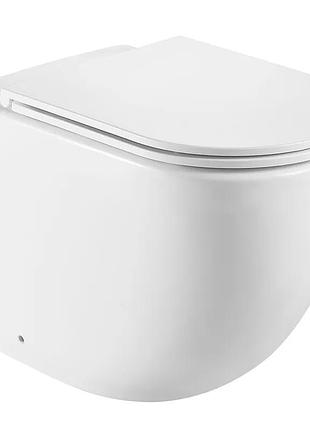 Унитаз напольный бесбачковый mixxus premium ellipse-0701-t1 570х365х410mm, система смыва tornado 1.0 (mp6593)