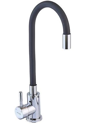Смеситель для кухни mixxus sus-011 chrome refl.black (нерж. сталь) (mi6223)
