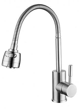 Змішувач для кухні champion sus-011 з рефлекторним виливом (ch0306)