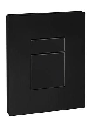 Панель смыва koer kt-0607-05 157x198x10mm пластиковая, кнопка квадратная (цвет черный матовый) (kr5346)