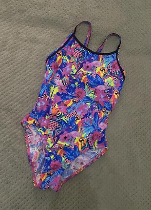 Яскравий спортивний суцільний купальник funkita s