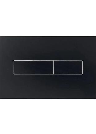 Клавиша смыва qtap standard 152x236x28 мм, matt black, линейная qtstd164blm49473