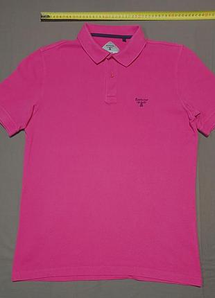 Плечі 43 см barbour beacon  size l  ніжно рожевий колір  поло   100% cotton