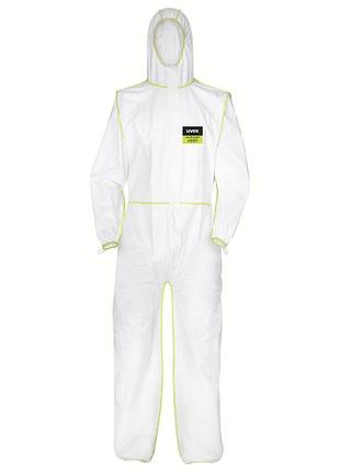 Комбінезон захисний хімічний uvex 5/6 comfort type 5/6 білий, xxl