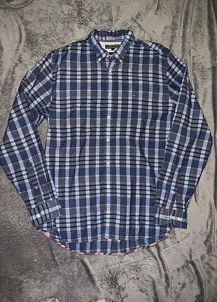 Бавовняна чоловіча сорочка в клітинку tommy hilfiger
