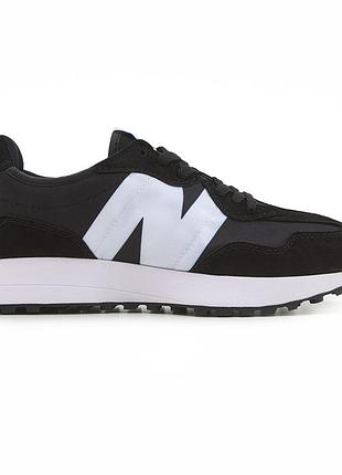 Черные кроссовки унисекс new balance 327 black white х нью беланс 41