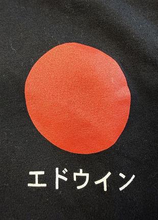 Лонгслів edwin japanese sun кофта чорна 2