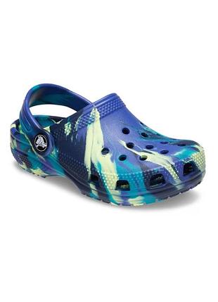Crocs classic marbled kids clog, 100% оригінал