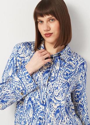 Атласная блузка zara