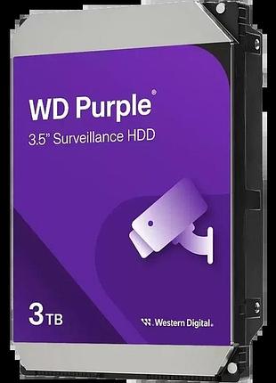 Жорсткий диск western digital purple surveillance 3tb 5400rpm 128mb (wd34purz)