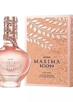 Парфюмированная вода avon maxima icon для нее 50 мл получился срок