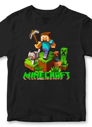 Футболка с принтом "minecraft" майнкрафт 1