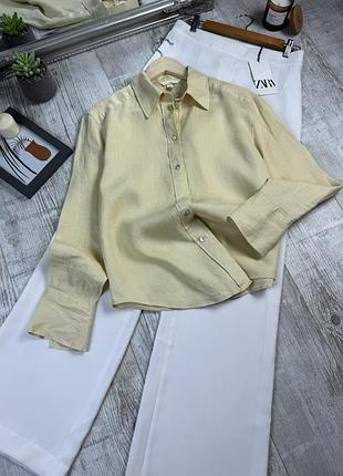 Сорочка із вмістом льону від h&m