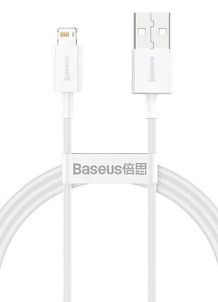 Кабель baseus superior series usb to ip 2.4a 1m white
