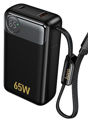 Зовнішній акумулятор hoco q53 skillful pd65w power bank(12000mah) black