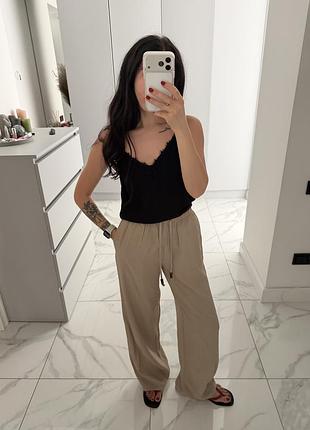 Світлі легенькі штани zara