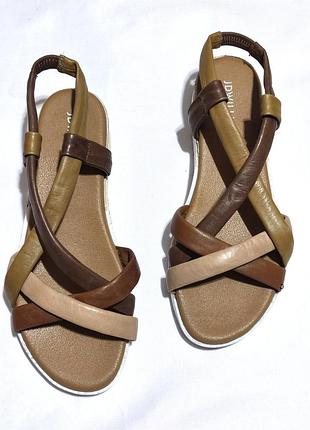Кожаные босоножки senna leather tubular sandals от бренда jd williams /15080/
