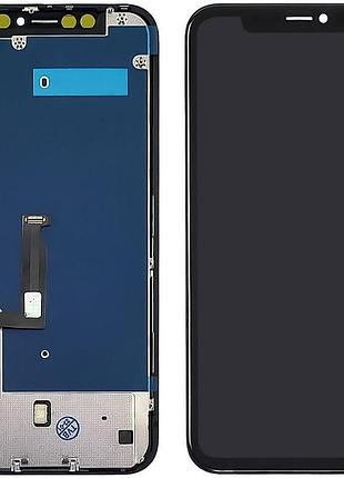 Дисплей + сенсор apple iphone xr black (gx-incell) fhd