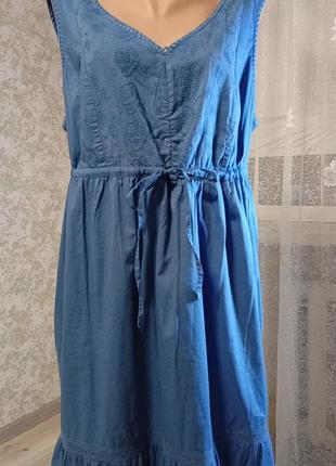 Женское платье из натурального 💯 котоновой ткани с вышивкой, dressessica