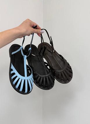 Трендовые женские босоножки из натуральной кожи