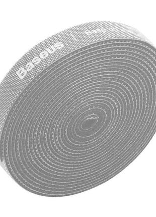 Органайзер для кабелю baseus colourful circle velcro strap 3m gray