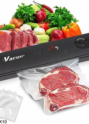 Вакуумный упаковщик продуктов 90 вт с двумя режимами работы сетевой запайщик для кухни