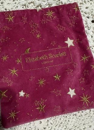 Бархатний мішечок elizabeth scarlett,прикрашений золотими зірочками,новий,розмір 18*16см.