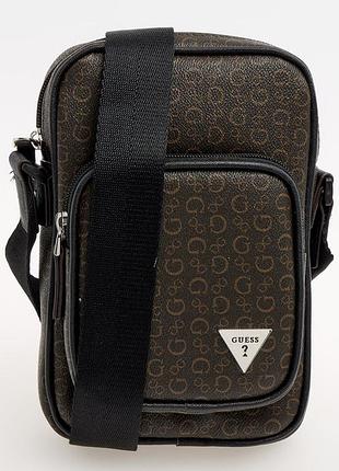Новая мужская брендовая сумка-мессенджер guess vezzola smart crossbody / барсетка гесс оригинал