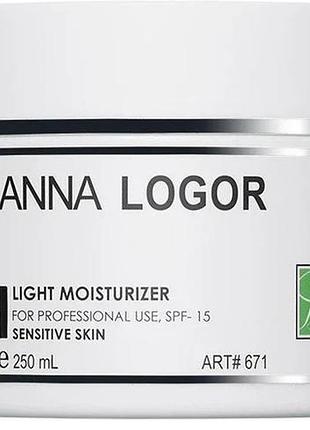 Легкий крем для чутливої шкіри anna logor light moisturizer for sensitive skin 250 мл