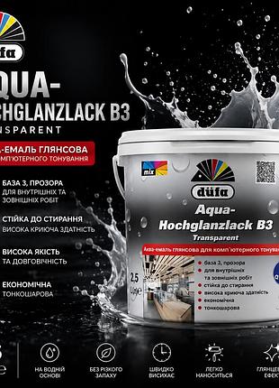 Аква-емаль глянцева aqua-hochglanzlack b3 transparent