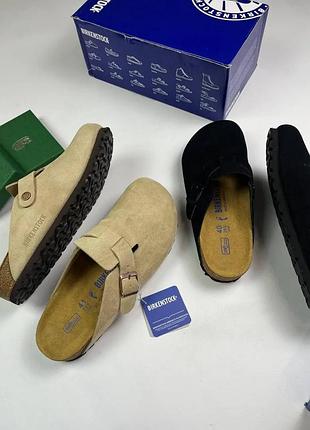 Сабо birkenstock унісекс — зручні тапки birkenstock для щоденного носіння 41, бежевий