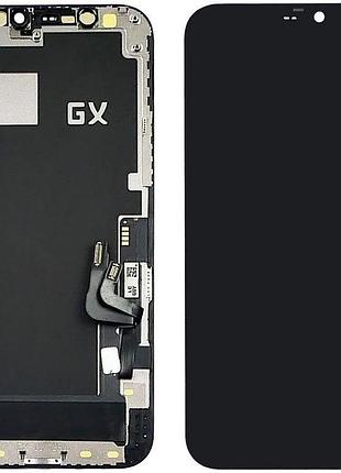 Дисплей + сенсор apple iphone 12 / 12 pro black (gx-incell) fhd