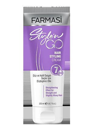 Крем-стайлінг farmasi style'n'go для прямого волосся