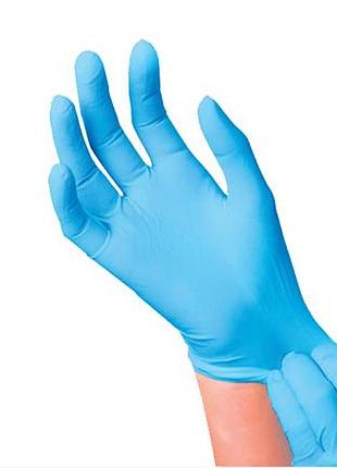 Перчатки голубые medicom s (50 пар) нитриловые без пудры st advanced slim blue без пудри арт. 1175tg