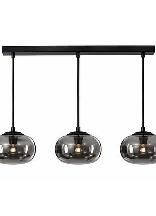 Стельовий підвіс shana 3pl е14 чорний/димчатий light set