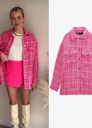 Твідова сорочка zara