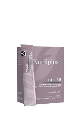 Дієтична добавка суміш розчинної кави та цикорію delish у стіках farmasi nutriplus, 20 шт
